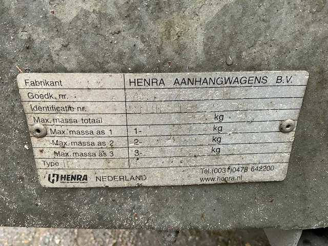 2018 henra pl35es aanhangwagen - afbeelding 3 van  12