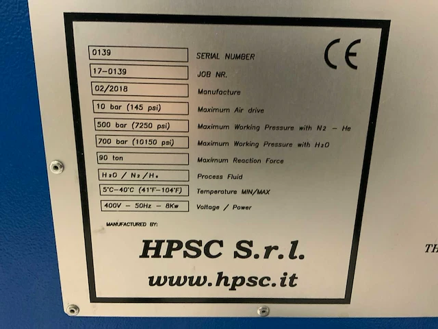 2018 hpsc 90t verticale afsluiter testbank - afbeelding 15 van  22