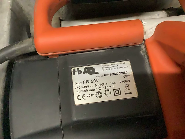 2018 husqvarna fb-50v muurzaagmachine - afbeelding 4 van  4