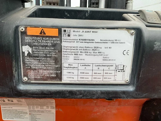2018 hyster j1.6xnt met lader - afbeelding 33 van  39