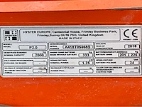 2018 hyster p2.0 elektrische palletwagen - afbeelding 5 van  12