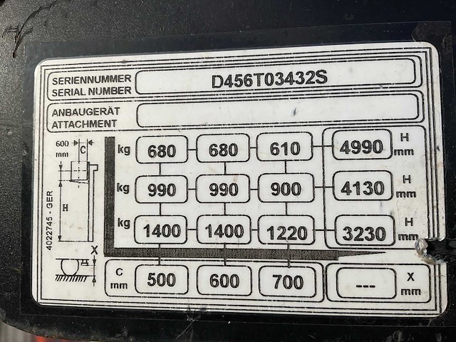 2018 hyster s1.4 elektrische stapelaar - afbeelding 11 van  20