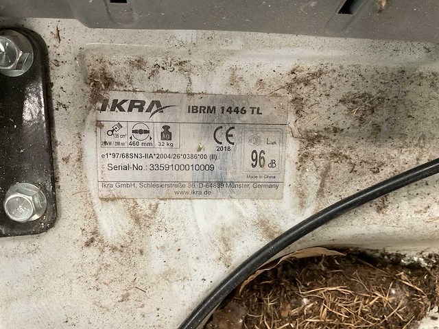 2018 ikra ibrm 1446tl grasmaaier - afbeelding 7 van  8