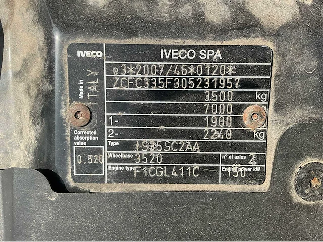 2018 iveco daily 35s21 bedrijfswagen - afbeelding 16 van  23