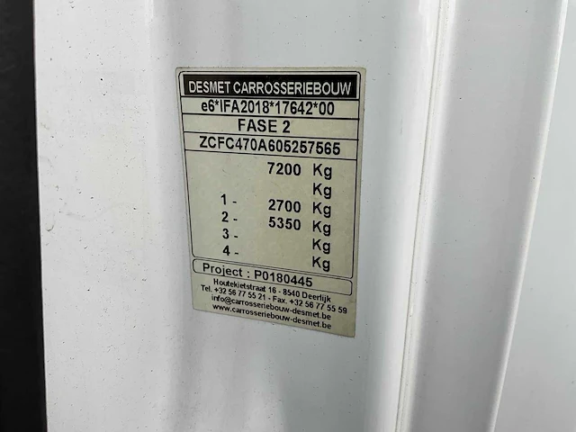 2018 iveco daily 70c14g cng bakwagen met laadklep marge - afbeelding 37 van  42