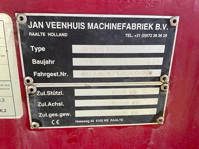 2018 jan veenhuis jvzk 21000 kipper - afbeelding 14 van  21