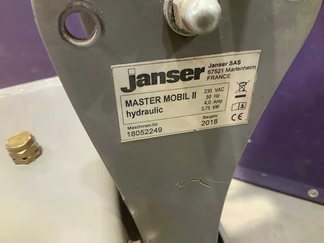 2018 janser mobil ii tapijtstripper hydraulisch - afbeelding 4 van  5