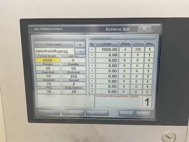 2018 kaltenbach azm 600.a aluminium afkortcirkelzaagmachine - afbeelding 12 van  16