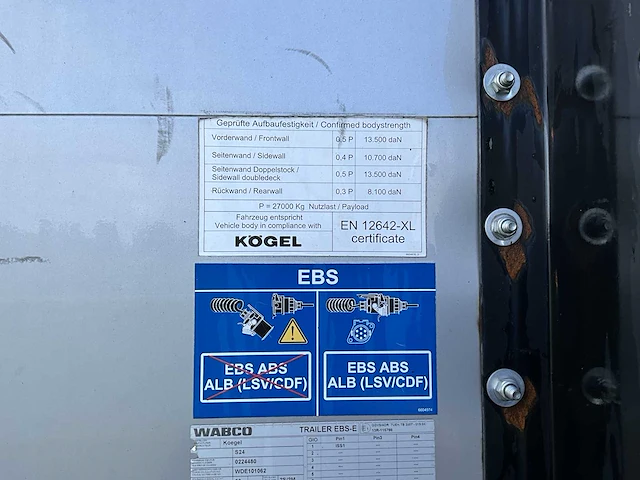 2018 kogel sn24 schuifzeil trailer - afbeelding 6 van  26