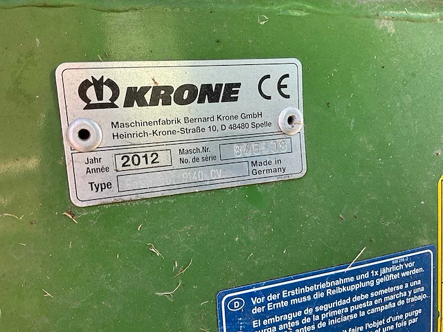 2018 krone easy cut f 320 cv / 2012 easy cut 9140cv triplemaaier set - afbeelding 26 van  36