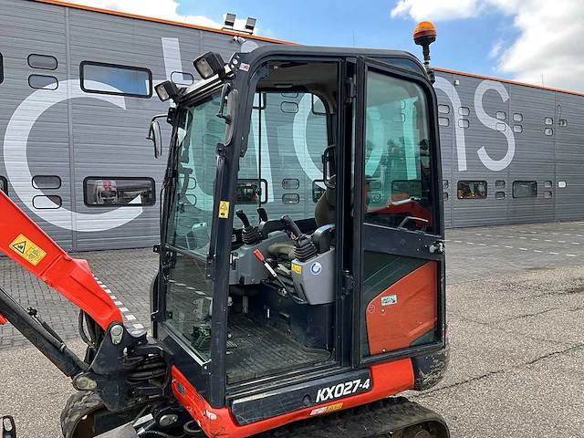 2018 kubota kx027-4 hi minigraafmachine - afbeelding 11 van  29