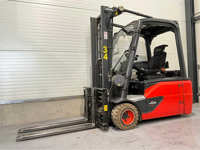 2018 linde e18l-02 1800kg bomvolle vorkheftruck - afbeelding 1 van  27