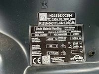 2018 linde e40l-01/600 vorkheftruck - afbeelding 4 van  16