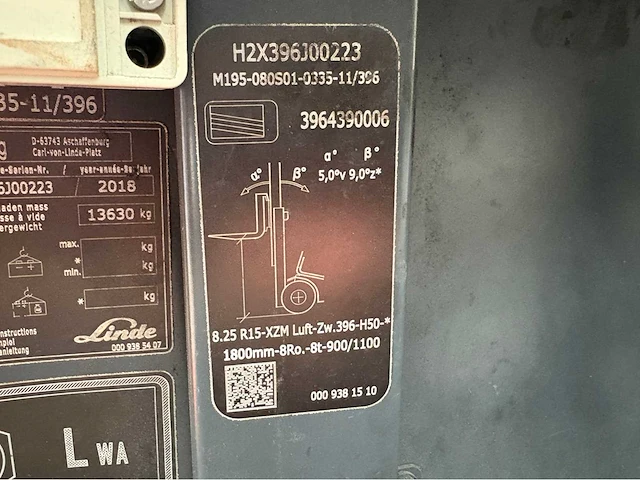 2018 linde h80d-03/900 evo vorkheftruck - afbeelding 43 van  49