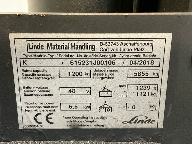 2018 linde k magazijntruck - afbeelding 16 van  24