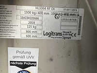 2018 logitrans hl1004 rf ex hand hydraulische atex hoogheffer - afbeelding 6 van  8