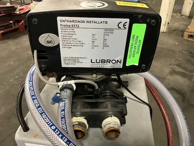 2018 lubron proline sxt2 wateronthardingsinstallatie - afbeelding 6 van  6
