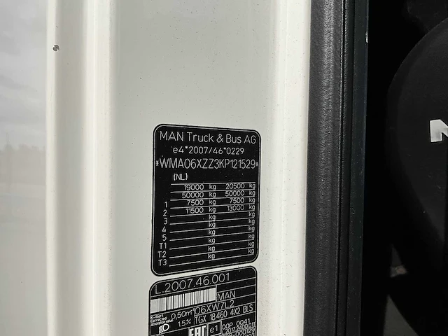 2018 man tgx 18.460 4x2 euro6 vrachtwagen - afbeelding 30 van  36