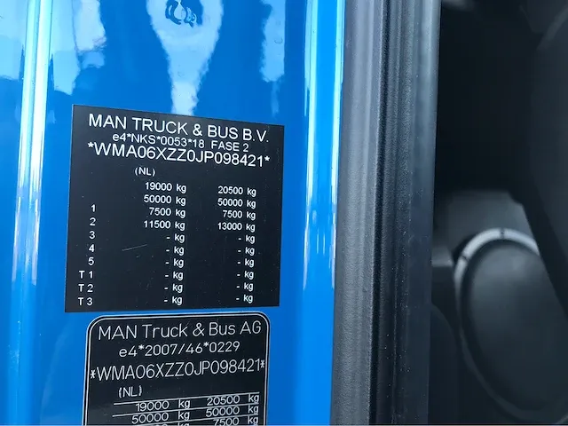 2018 man tgx vrachtwagen - afbeelding 10 van  35