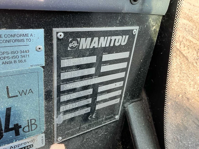 2018 manitou mlt625–75 verreiker - afbeelding 3 van  19