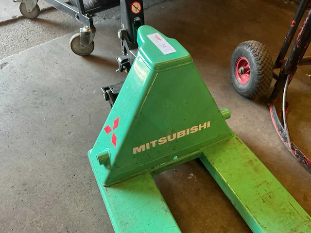 2018 mitsubishi m20 hand hydraulische palletwagen - afbeelding 3 van  4