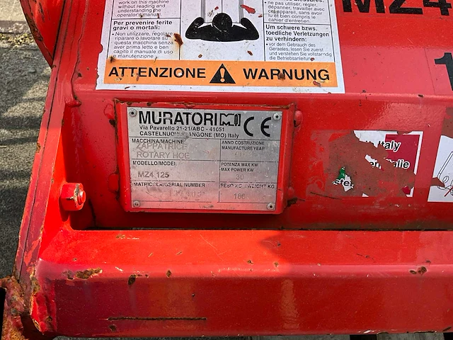 2018 muratori mz4 125 grondfrees - afbeelding 8 van  8