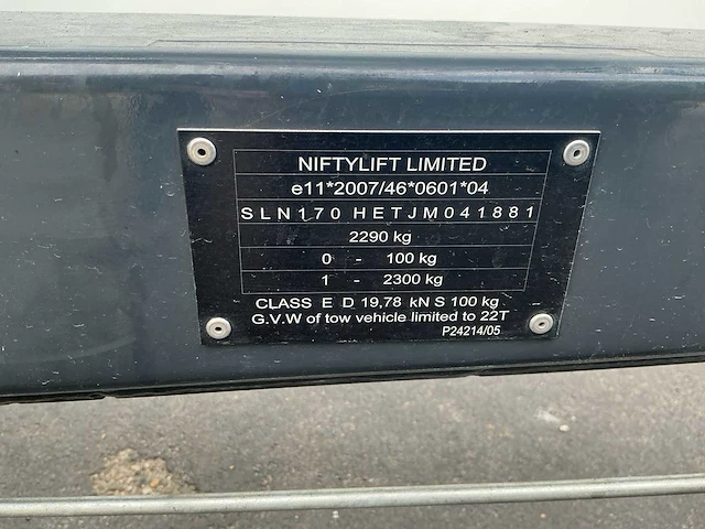 2018 nifty 170het mk1b aanhanger hoogwerker - afbeelding 4 van  29