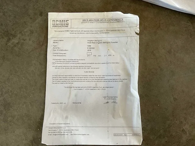 2018 ocmis 110 vr5 variorain beregeningshaspel - afbeelding 7 van  16