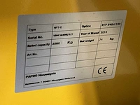 2018 papro hpt-d rtp 540x1150 hand hydraulische palletwagen - afbeelding 7 van  7