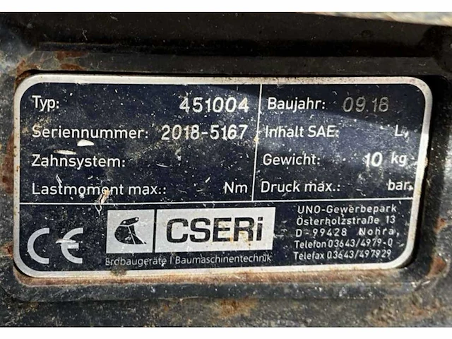 2018 rammer 155 hydraulische sloophamer - afbeelding 6 van  6