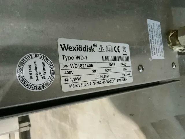 2018 rhima wd7 korvenvaatwasmachine - afbeelding 15 van  15