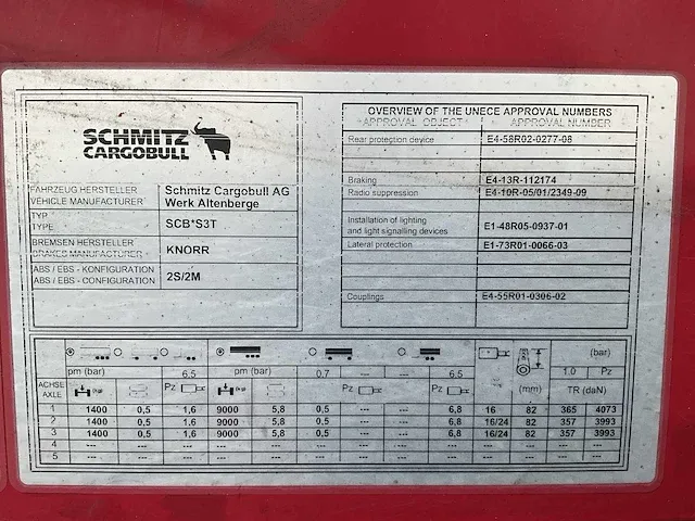 2018 schmitz cargobull scb s3t oplegger - afbeelding 28 van  34
