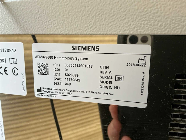 2018 siemens advia 560 hematologie analyse apparaat - afbeelding 9 van  10