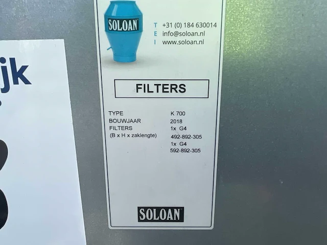 2018 soloan filter / verwarmingsinstallatie - afbeelding 5 van  5