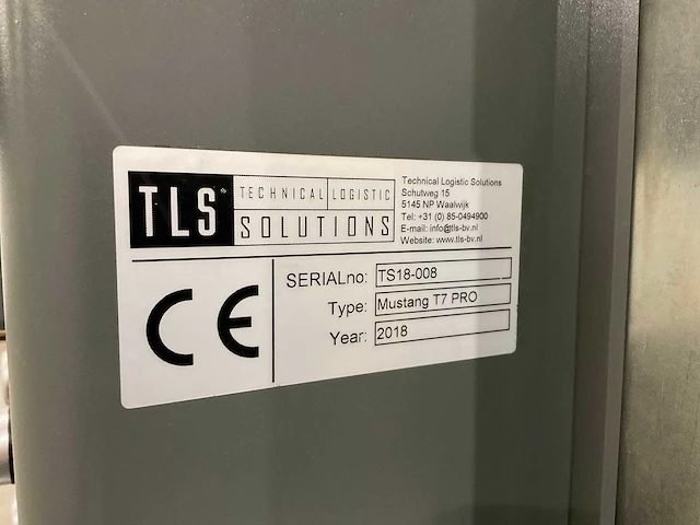 2018 tls mustang t7 pro palletfoliewikkelaar - afbeelding 2 van  10
