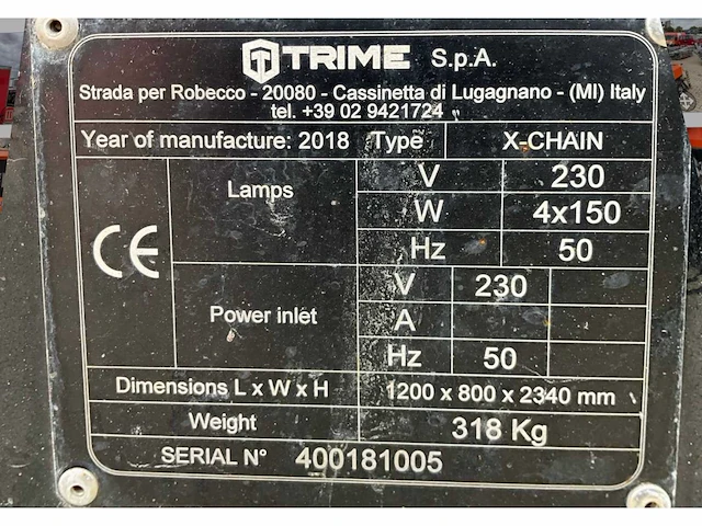 2018 trime x-chain stationaire lichtmast - afbeelding 10 van  18