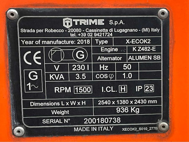 2018 trime x-eco a0031 led lichtmast aggregaat aanhangwagen - afbeelding 9 van  18