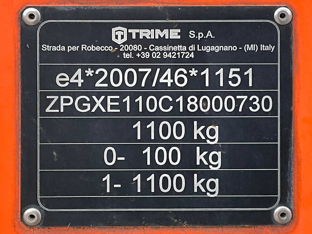 2018 trime x-eco a0031 led lichtmast aggregaat aanhangwagen - afbeelding 10 van  18