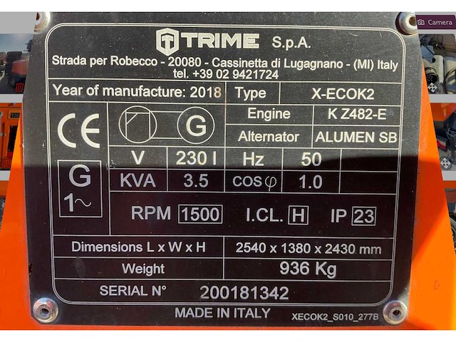 2018 trime x-eco a0031 led lichtmast aggregaat aanhangwagen - afbeelding 9 van  18