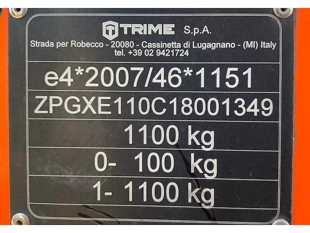 2018 trime x-eco a0031 led lichtmast aggregaat aanhangwagen - afbeelding 10 van  18