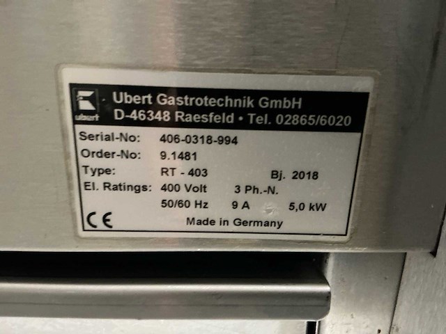 2018 ubert topline rt-403 professionele rotisserie/draaispitoven met rvs ovenstand 12 treden - afbeelding 15 van  15