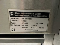 2018 ubert topline rt-403 professionele rotisserie/draaispitoven met rvs ovenstand 12 treden - afbeelding 15 van  15