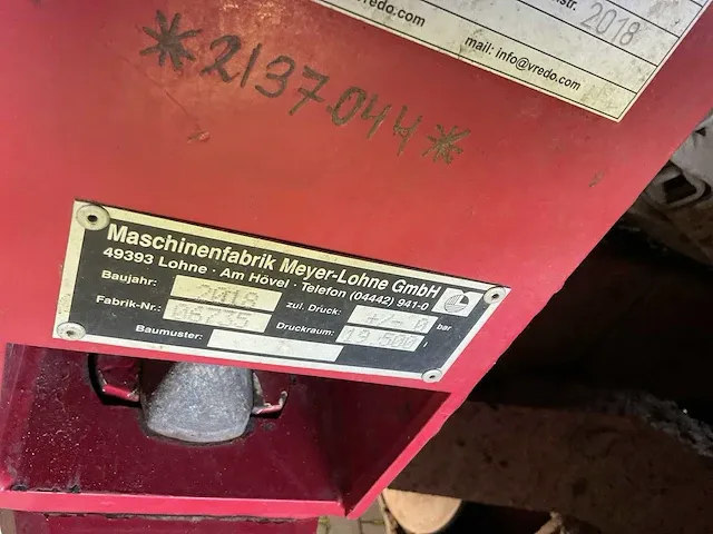 2018 vredo vt4556 (19,5m3) zelfrijdende mesttank - afbeelding 32 van  39