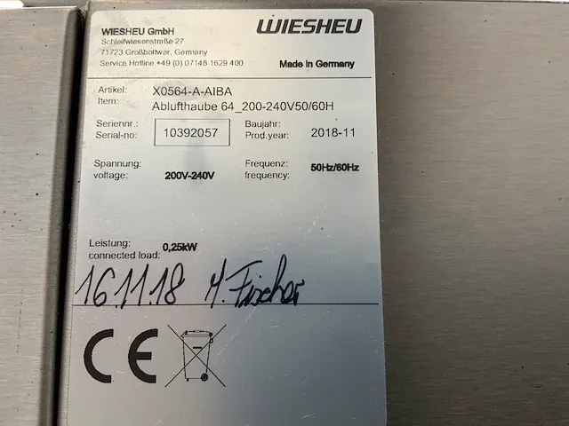 2018 wiesheu - bakkerijoven/dekoven combinatie - afbeelding 11 van  12