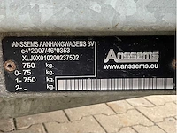 2019 anssems bsx 750.251 zeil aanhangwagen - afbeelding 8 van  16