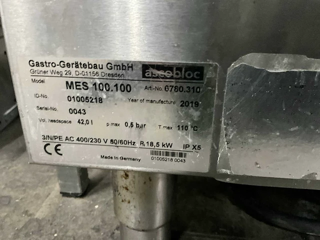 2019 ascobloc es 100.100 kookketel - afbeelding 8 van  9