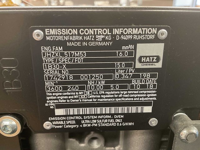 2019 bauer jrii-d luchtcompressor - afbeelding 8 van  9