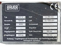 2019 bauer km "s" container kiepapparaat - afbeelding 4 van  4