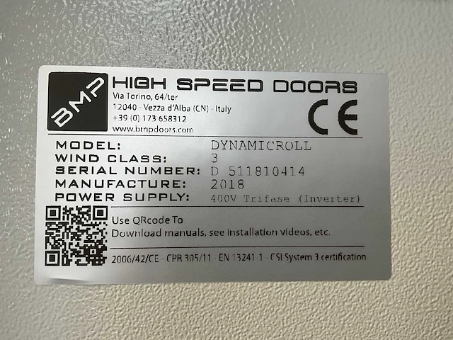 2019 bmp high speed doors dynamicroll 02121c-4mt snelloopdeur - afbeelding 15 van  22