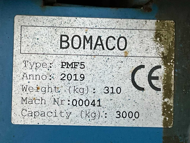 2019 bomaco pmf5 mechanische klem - afbeelding 8 van  8